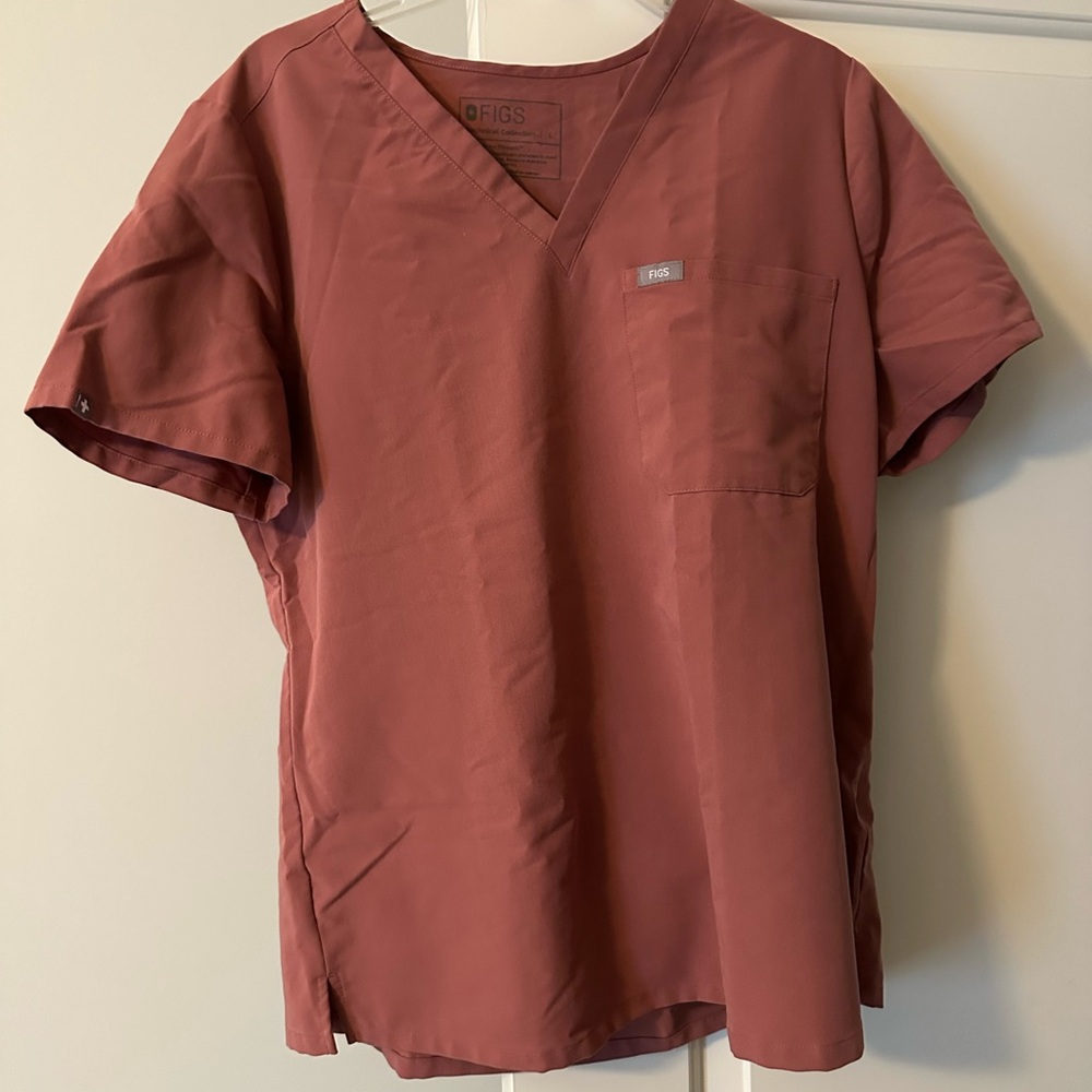 FIGS Mauve Catarina scrub top size large